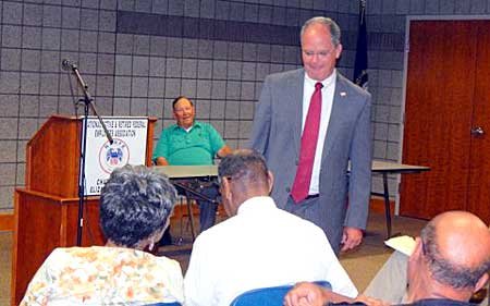 U.S. Rep. Brett Guthrie addresses NARFE members at recent meeting