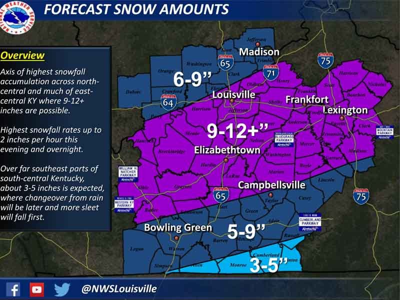 Sleet and snow-slickened roads snarl traffic, send three injured to hospital