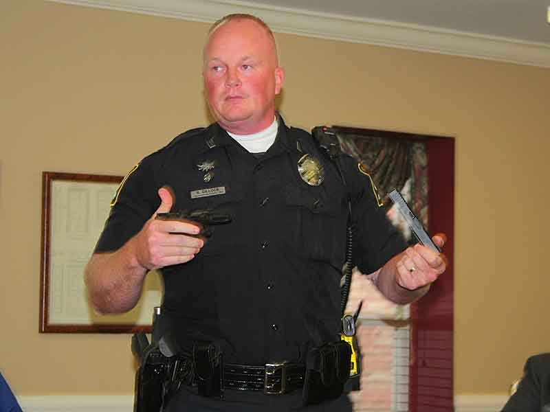 Council gets up-close look at dangerous defects found in police handguns