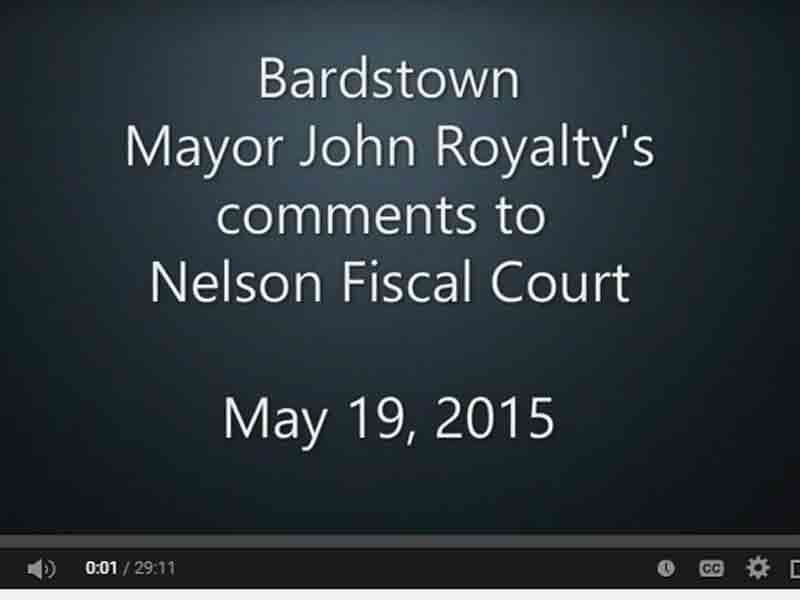 Video: Mayor, Nelson Fiscal Court discuss fire department funding issue