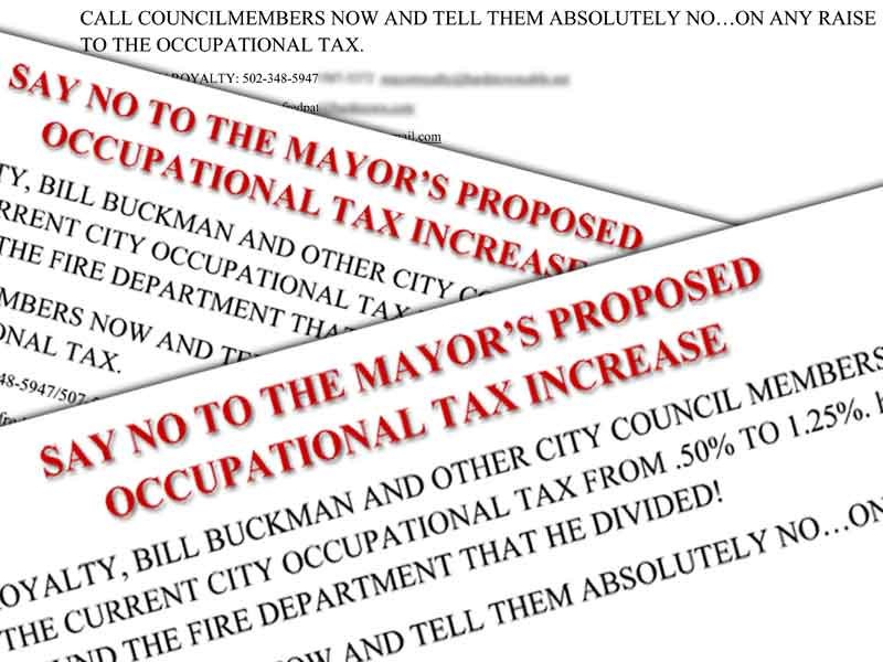 Woman organizing protest Friday against proposed occupation tax hike