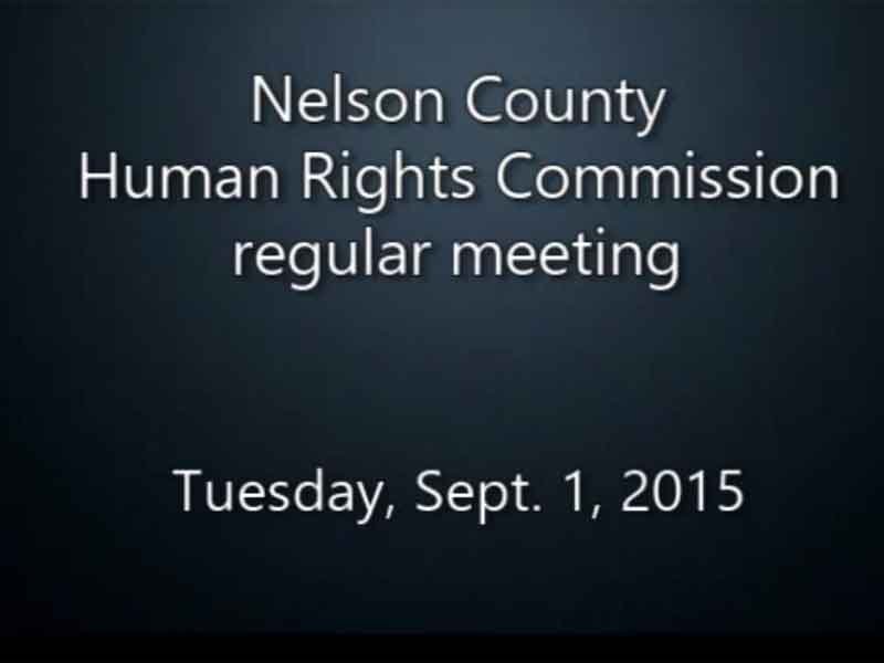 Video: Human Rights Commission, Tuesday, Sept. 1, 2015