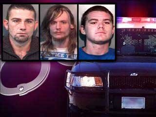 Three arrested after police investigation of Sunday thefts from vehicles