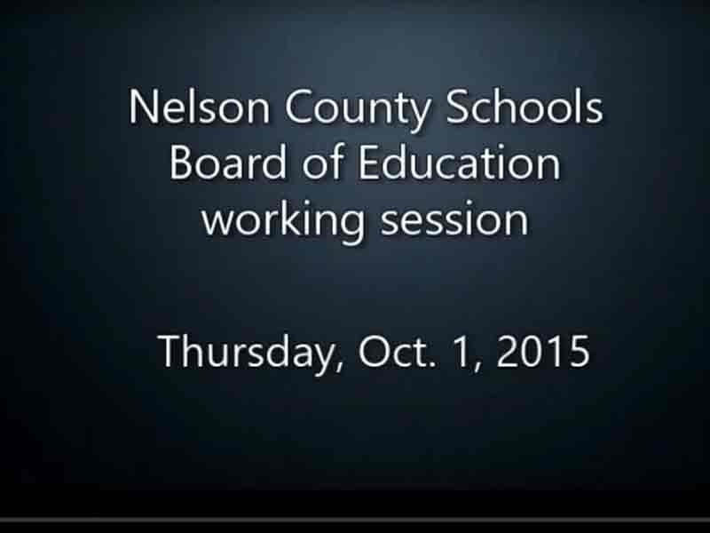 Video: Nelson County Board of Education K-PREP review, Oct. 1, 2015