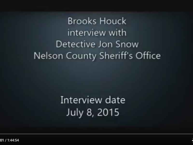 Video: Brooks Houck interview with NCSO Detective Jon Snow on July 8, 2015