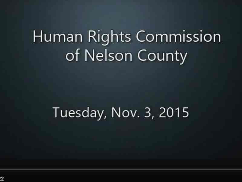 Video: City-county Human Rights Commission meeting, Tuesday, Nov. 3, 2015