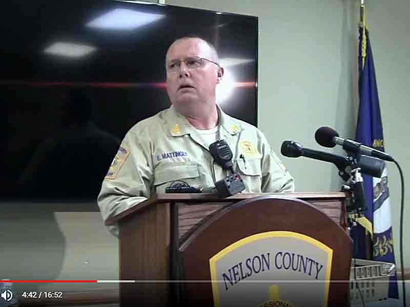 Video: Nelson County Sheriff press conference, Dec. 1, 2015