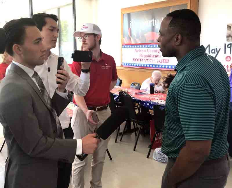 Video: U.S. Senate candidate Daniel Cameron makes campaign stop Tuesday in Bardstown