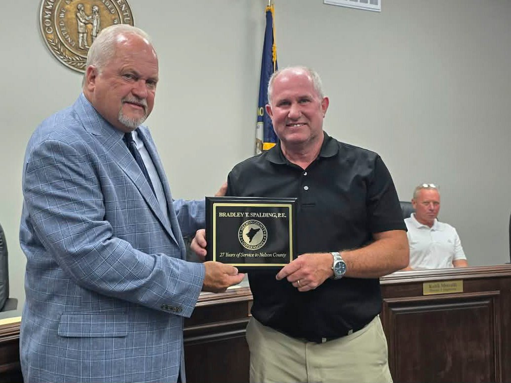 Nelson Fiscal Court honors retiring county engineer’s service