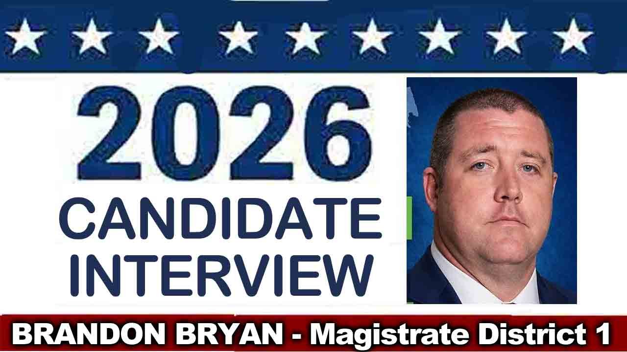 Bradford & Brooks interview Brandon Bryan, candidate for District 1 magistrate – Aug. 19, 2026